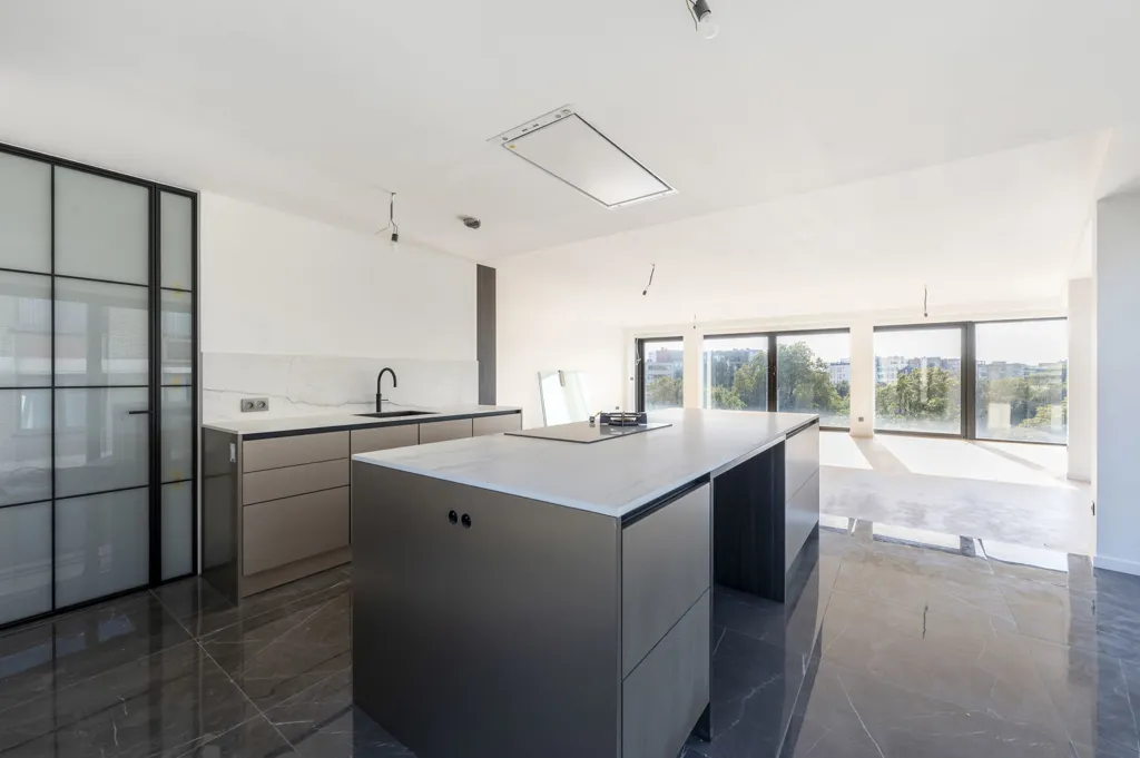 Cuisine - Penthouse avec Terrasse Panoramique à Anvers