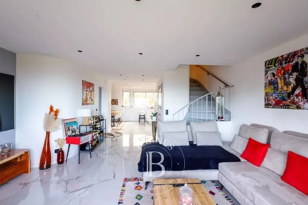 Séjour - Appartement Luxe avec Vue Mer à Tourgeville