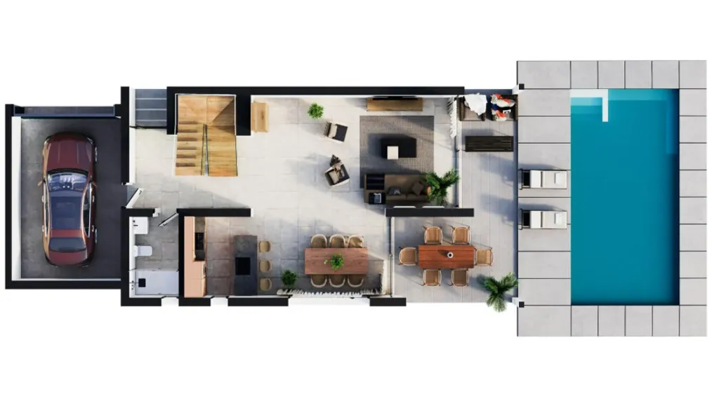 Plan - Modern Villas with Private Pool in Calpe