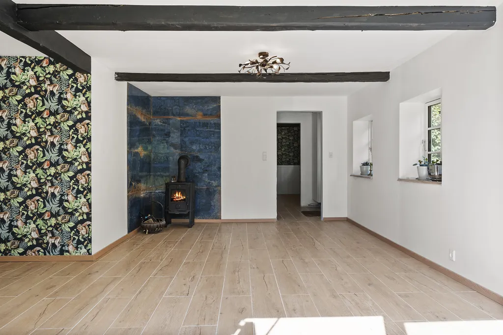 Séjour - Renovated Villa with Garden in Auderød