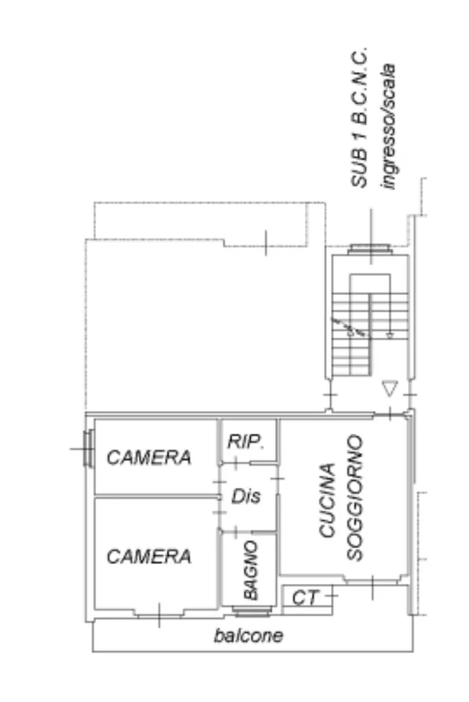Plan - Apartment with Private Garden in Leini