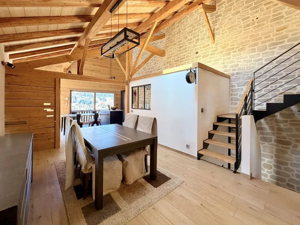 Salle à manger - Villa Luxueuse avec Vue Panoramique à La Clusaz