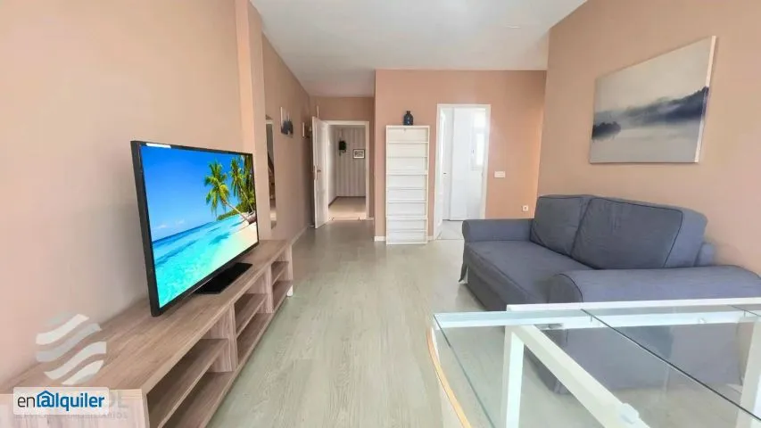 Living Room - Furnished Apartment with Seafront Access in Taliarte