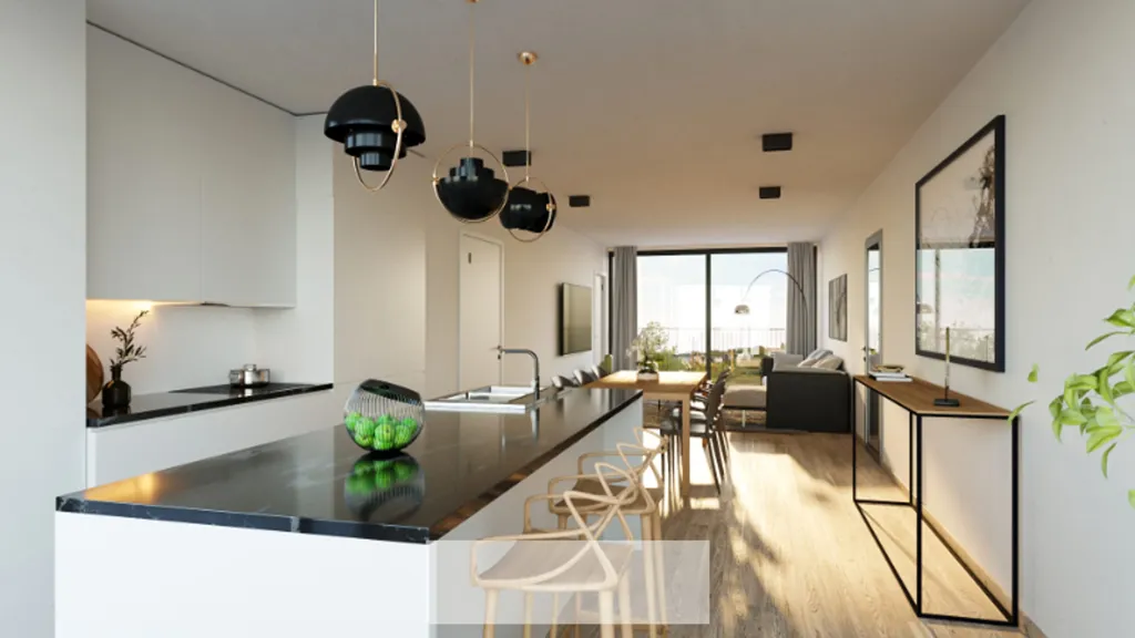 Cuisine - Appartement 2 chambres avec terrasse à Zwevegem