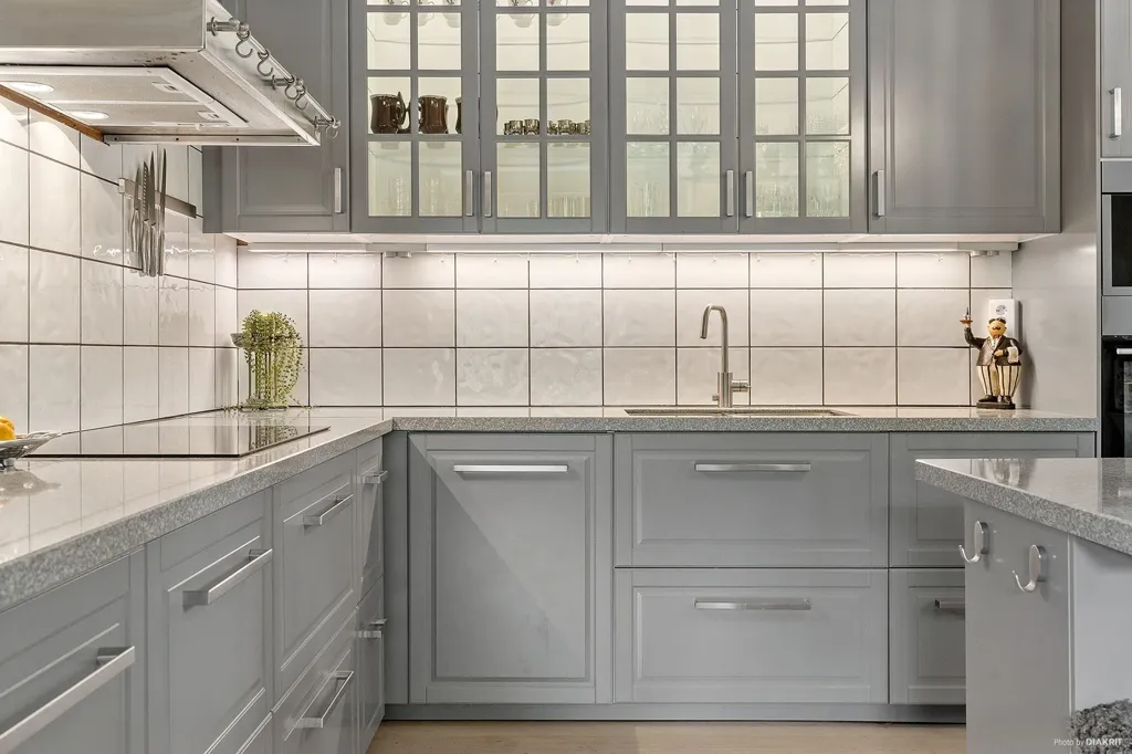 Kitchen - Historic Manor with River View in Blekinge