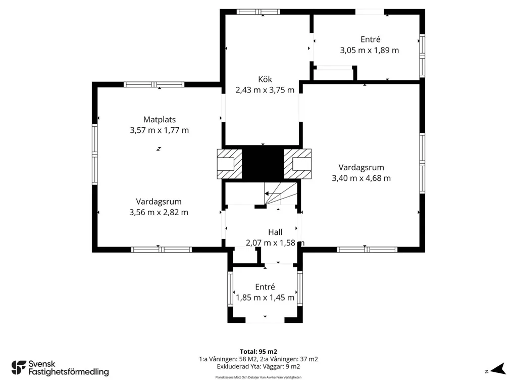 Maison 4 pièces à Högsby kommun