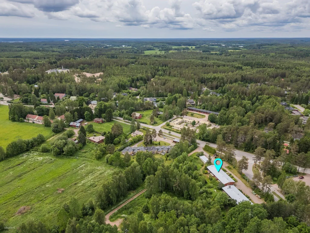 Õhuvaade - Terrace Flat with Garden in Sammatti