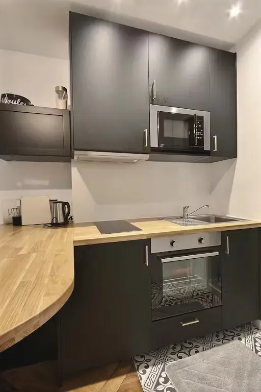 Cuisine - Appartement Meublé Rue de la Collégiale, Paris