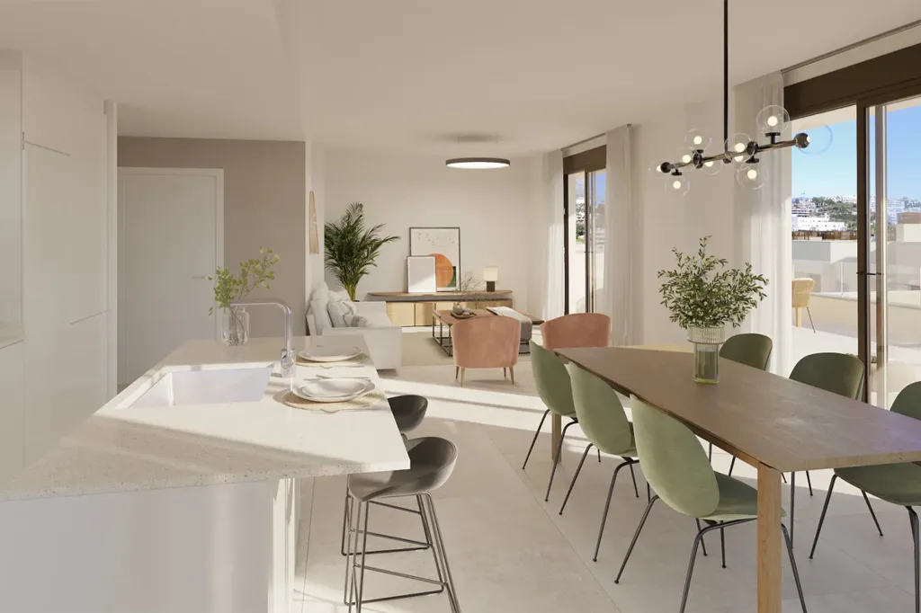 Söögituba - Luxury Penthouse with Sea View in Estepona