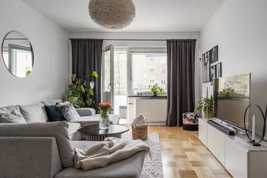 Soggiorno - Modern Flat with West-Facing Balcony in Örebro