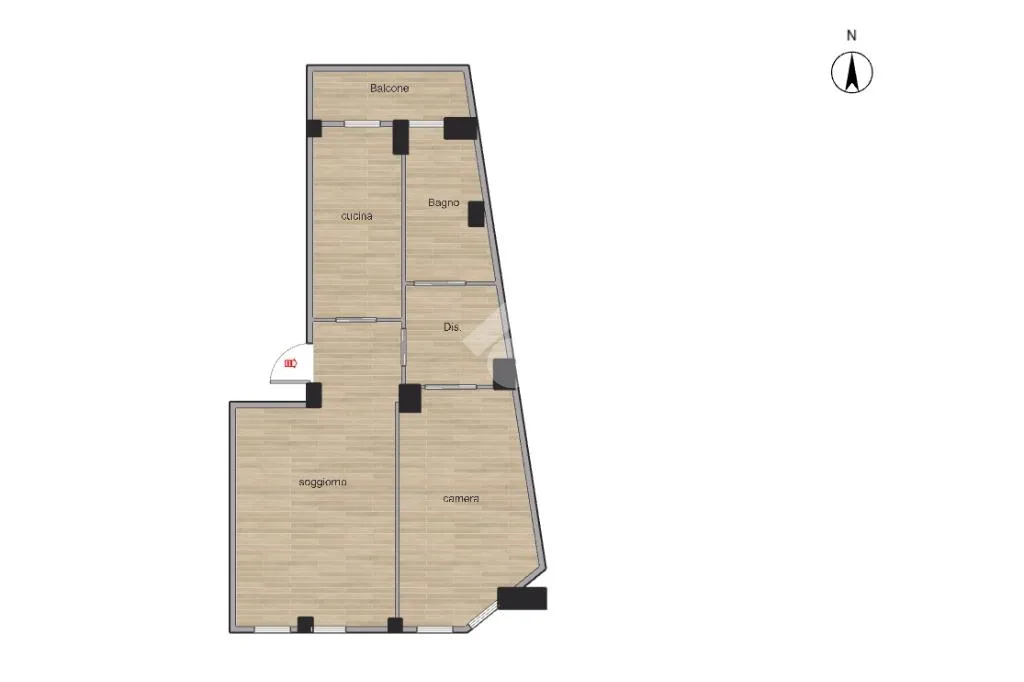 Plaan - Elegant 2-Bedroom in Central Milan