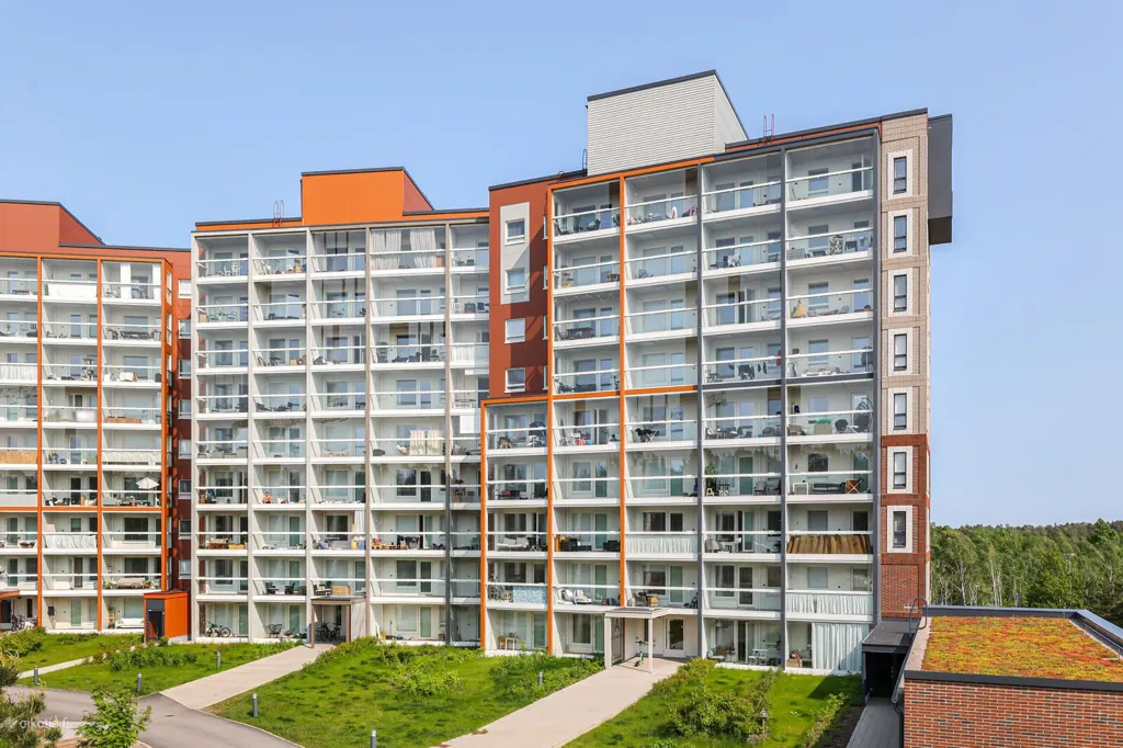 Aerial - Modern Flat with Balcony in Espoo