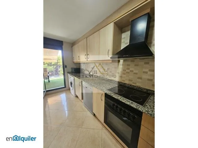 Kitchen - Apartment with Pool in Canet d'en Berenguer