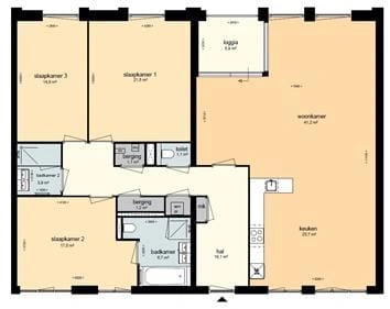 Plaan - 4-Bedroom Apartment with Modern Kitchen in Utrecht