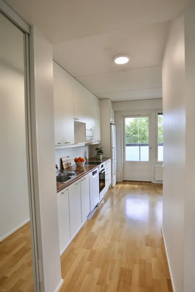 Cucina - Barrier-Free Apartment with Balcony in Lahti