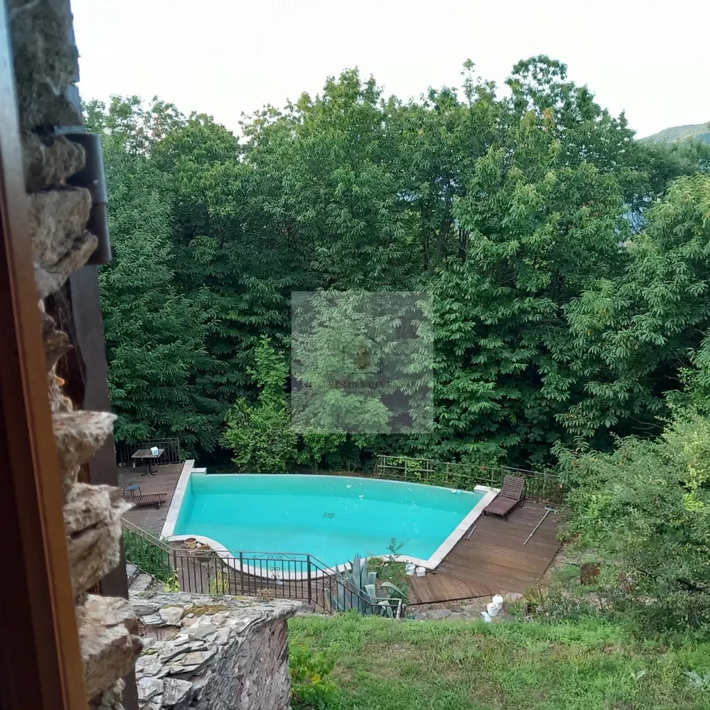 Piscine - Mas Cévenol avec Piscine et Vue Dégagée