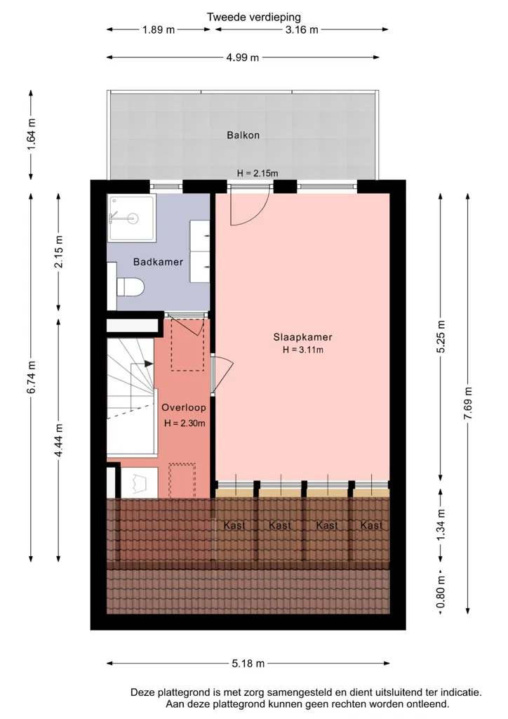 Plan - Maisonnette with Balcony near Huizen Harbour