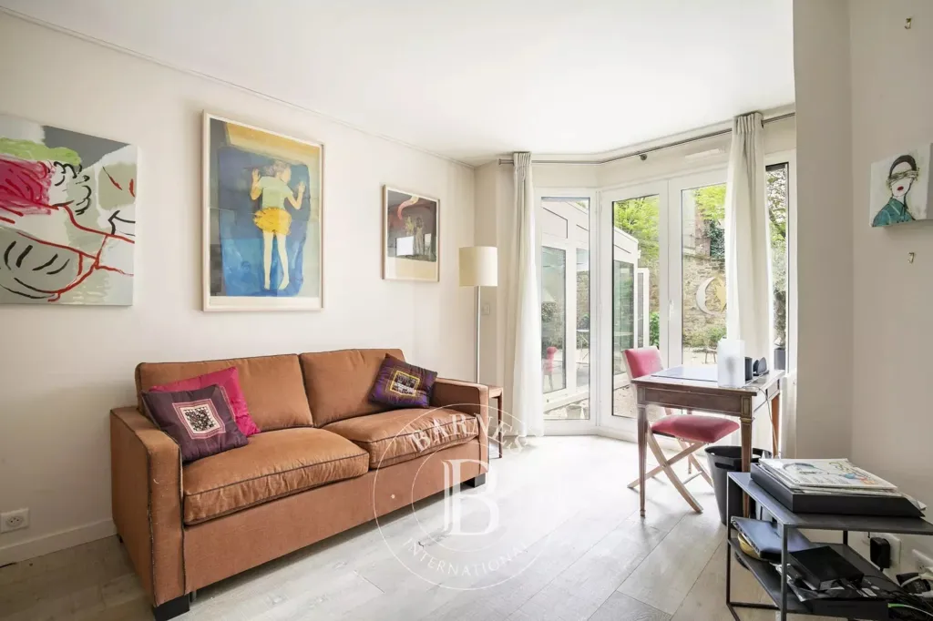 Séjour - Appartement Luxe avec Veranda à Paris