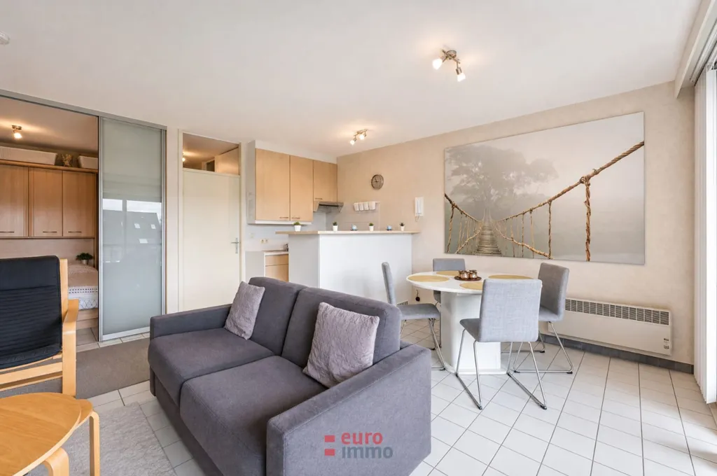 Living Room - Studio with Balcony in Nieuwpoort