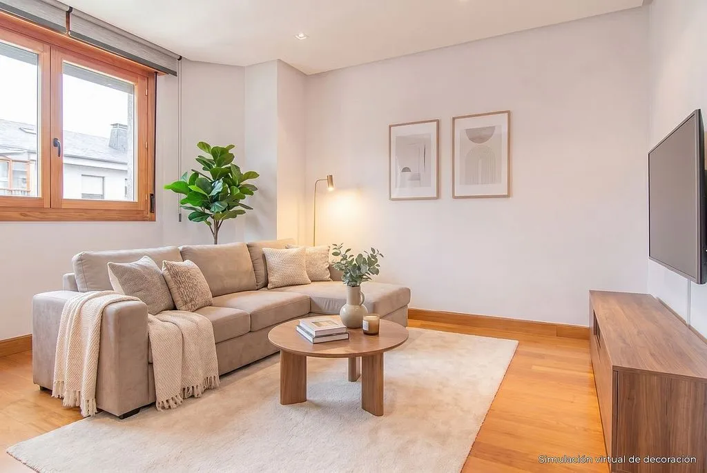 Séjour - Duplex Flat with Sea View in Gijón Centre