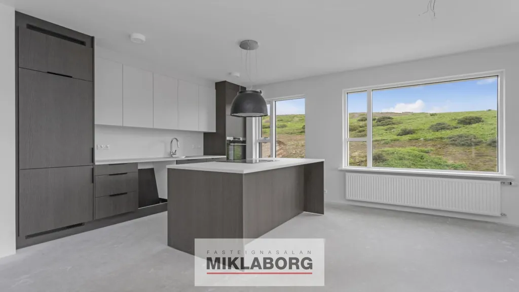 Cuisine - Five-Storey Apartment with Balcony in Hafnarfjörður