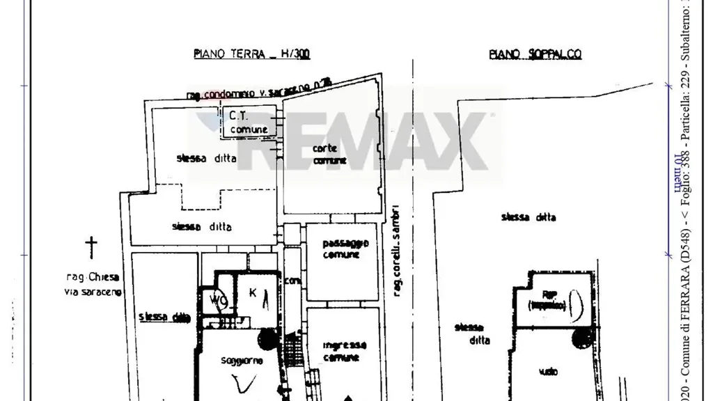 Floor Plan - Ground Floor Studio with Mezzanine in Ferrara