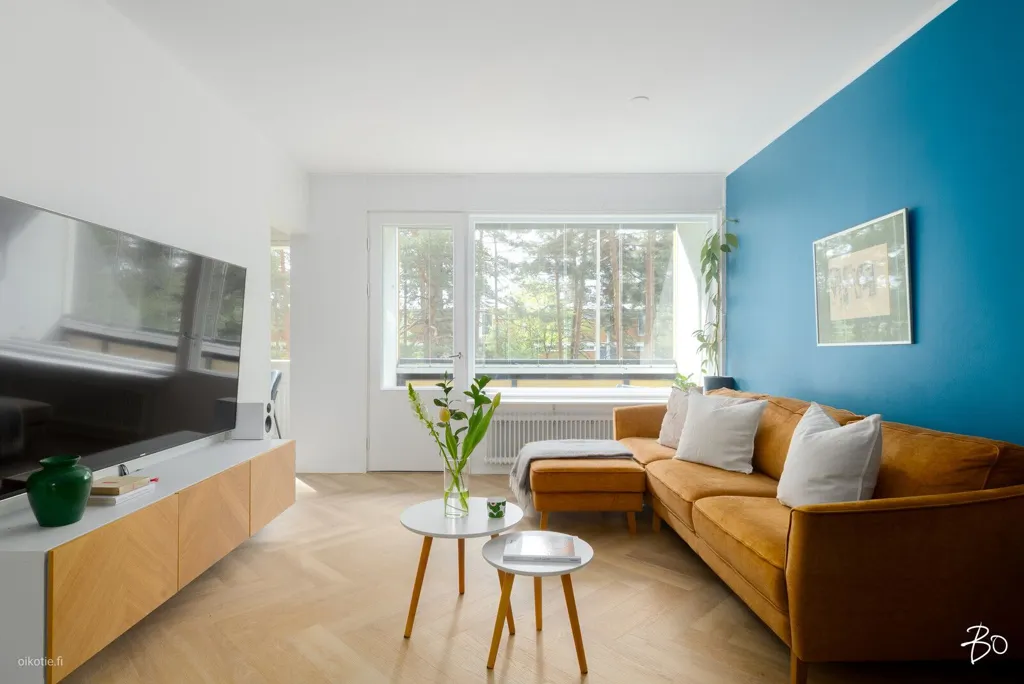 Séjour - Apartment with Garden in Tapiola, Espoo