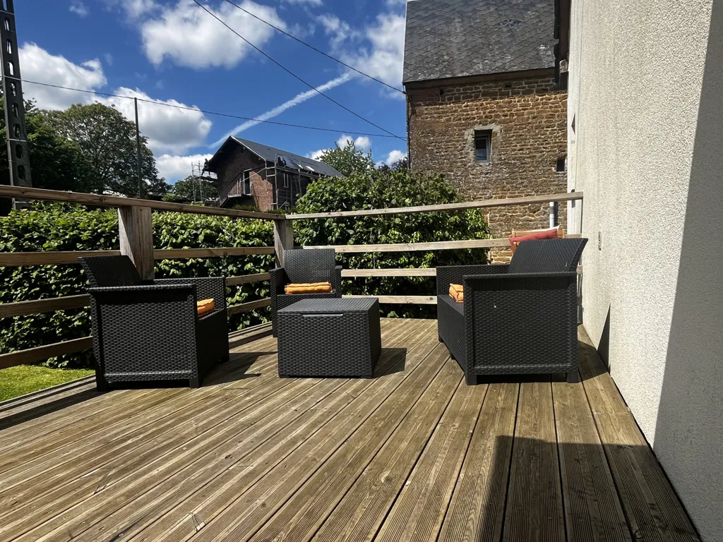 Terrace - House with Garden in Normandy, Near Shops