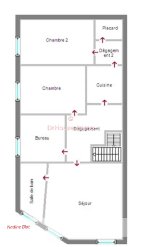 Plan - Commerce avec Logement à Clisson, Centre Historique