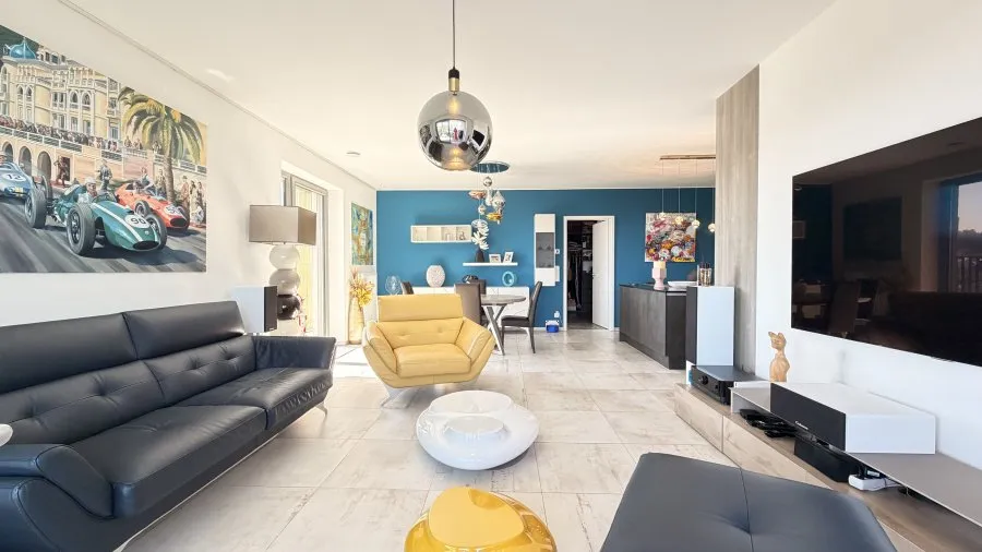 Séjour - Appartement Haut de Gamme avec Terrasse à Differdange