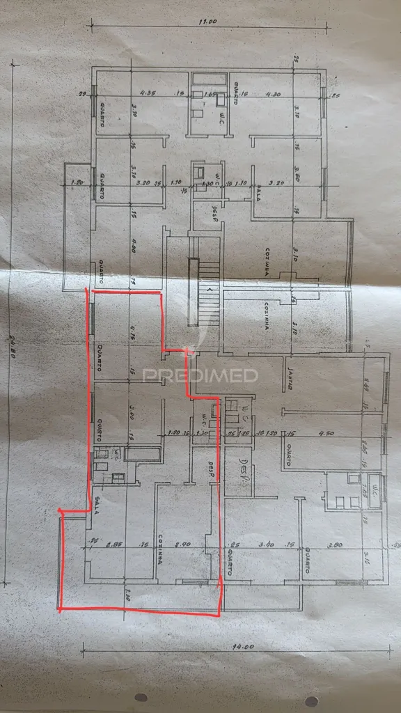 Plan - Appartement 2 pièces à Setúbal