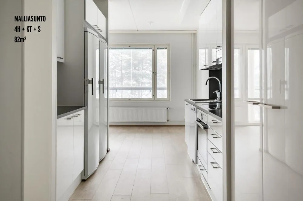 Cuisine - Modern Apartment with Private Sauna in Vantaa