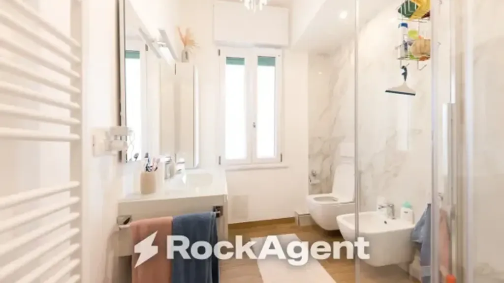 Bathrooms - Penthouse Apartment with Balcony in Genoa