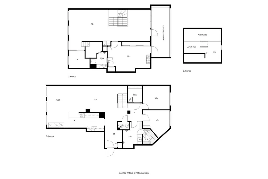 Plan - Architectural Penthouse with Rooftop Terrace in Helsinki