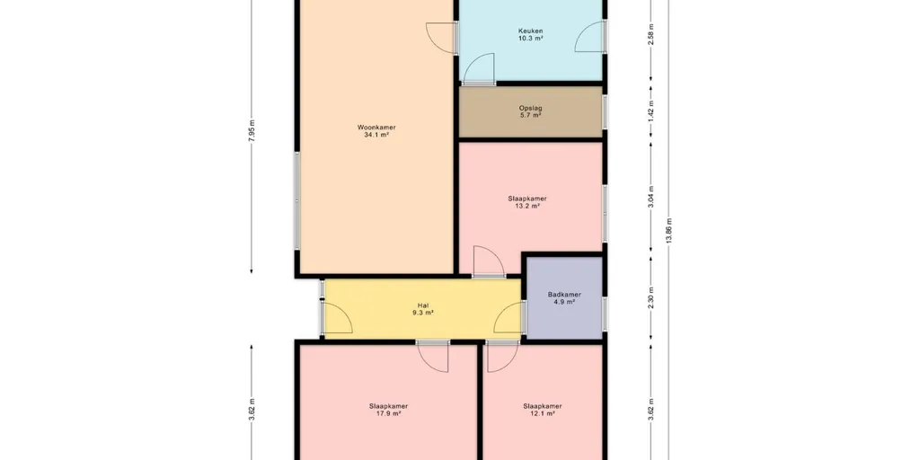 Planimetria - Renovatable Bungalow in Beernem