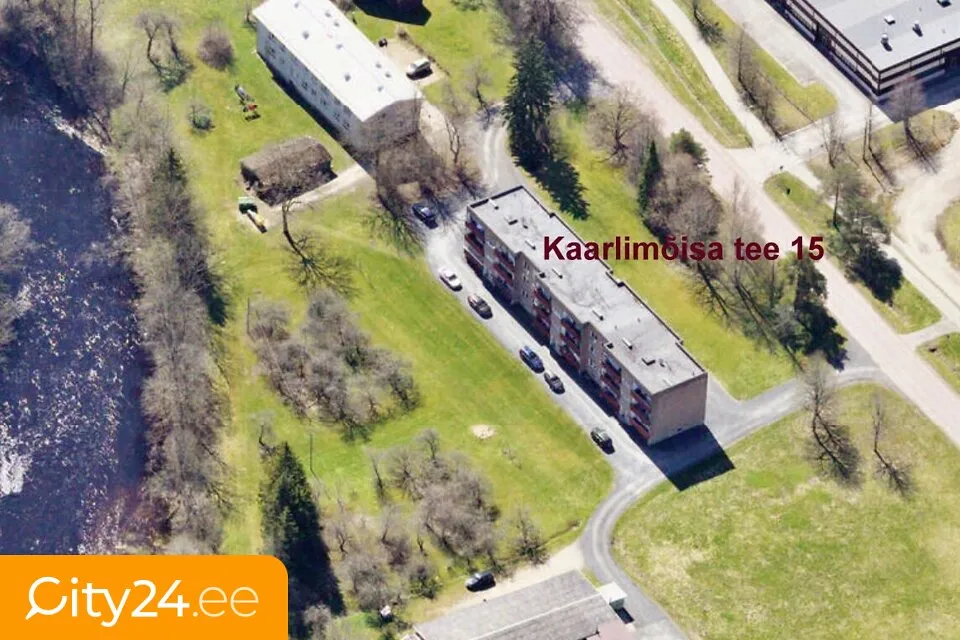Vue aérienne - 3-Bedroom Apartment with River View in Kaarlimõisa