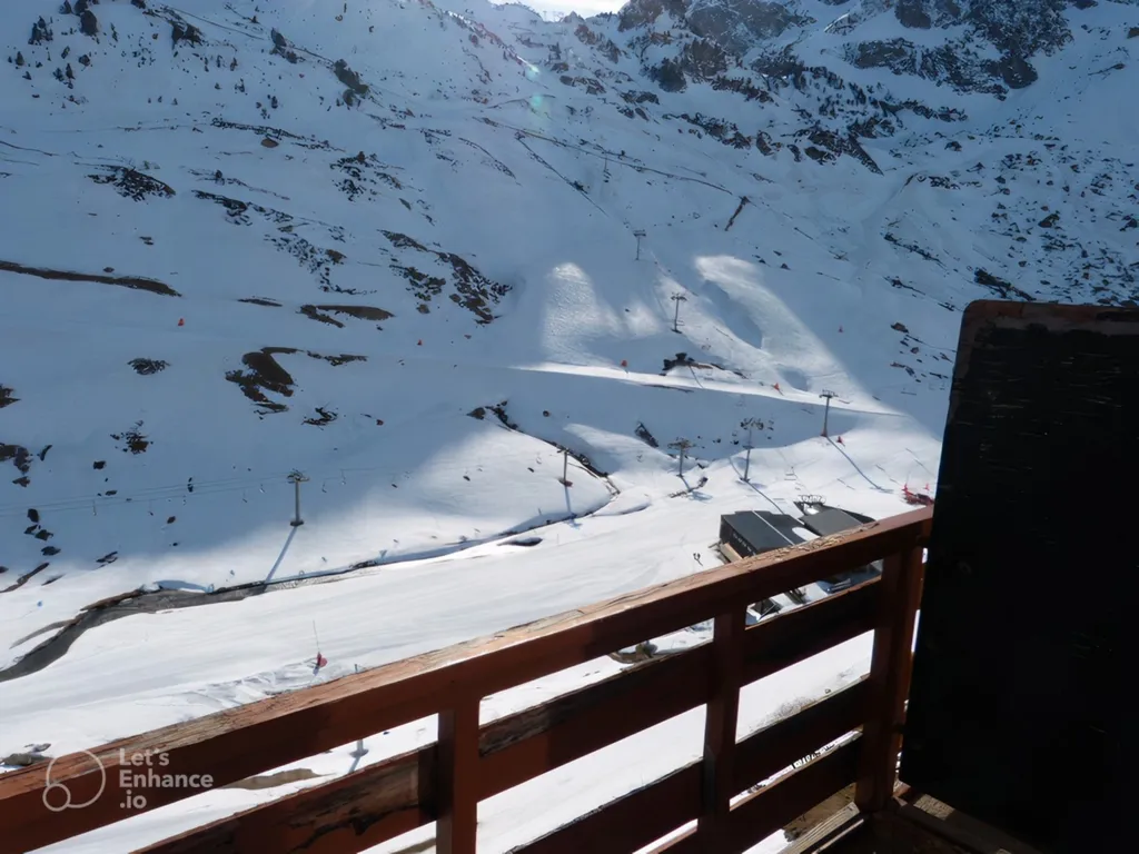 Balcon - Appartement Traversant avec Vue sur Pistes à 65000