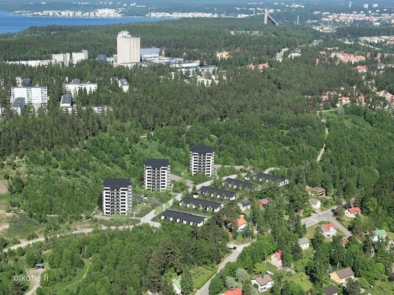 Õhuvaade - Duplex with Private Sauna and Balcony in Lahdenpohja