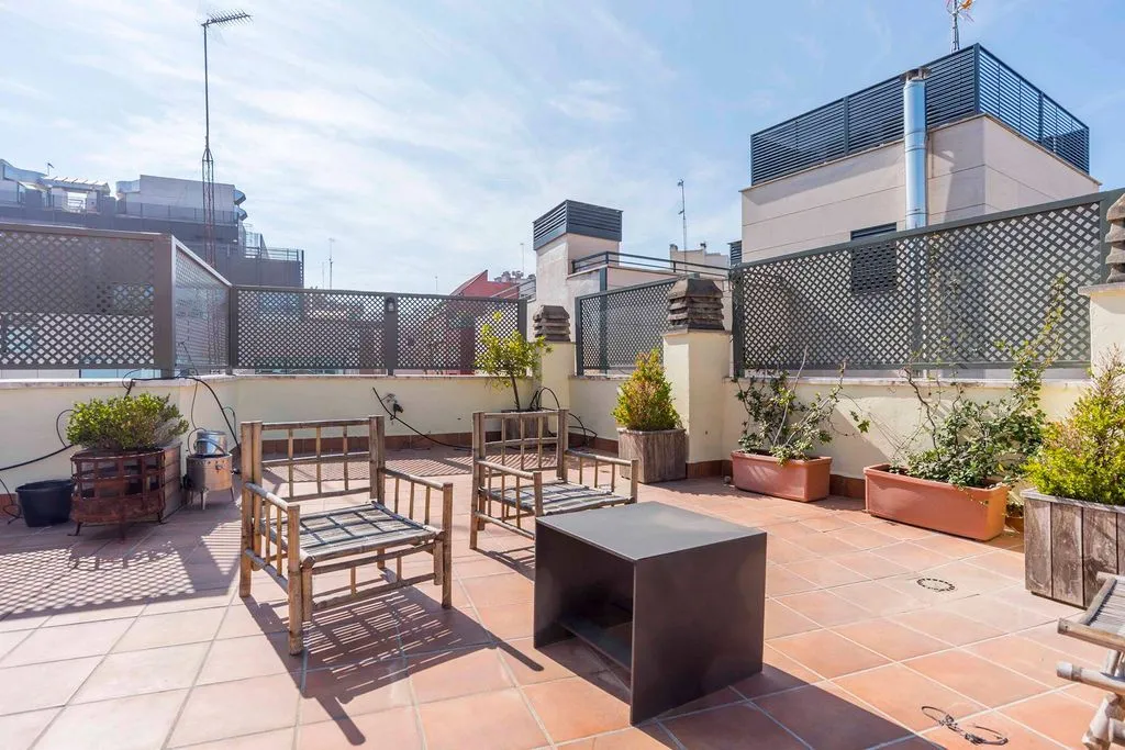 Terrace - Apartment with Private Terrace in El Viso, Madrid