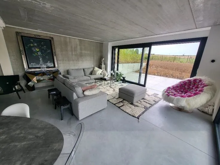 Contemporary Farmhouse with Solar Panels in Quiet Area