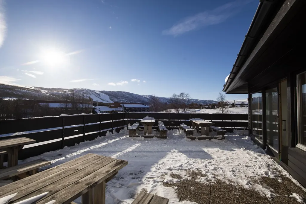 Terrace - Modernised Apartment with Terrace in Geilo