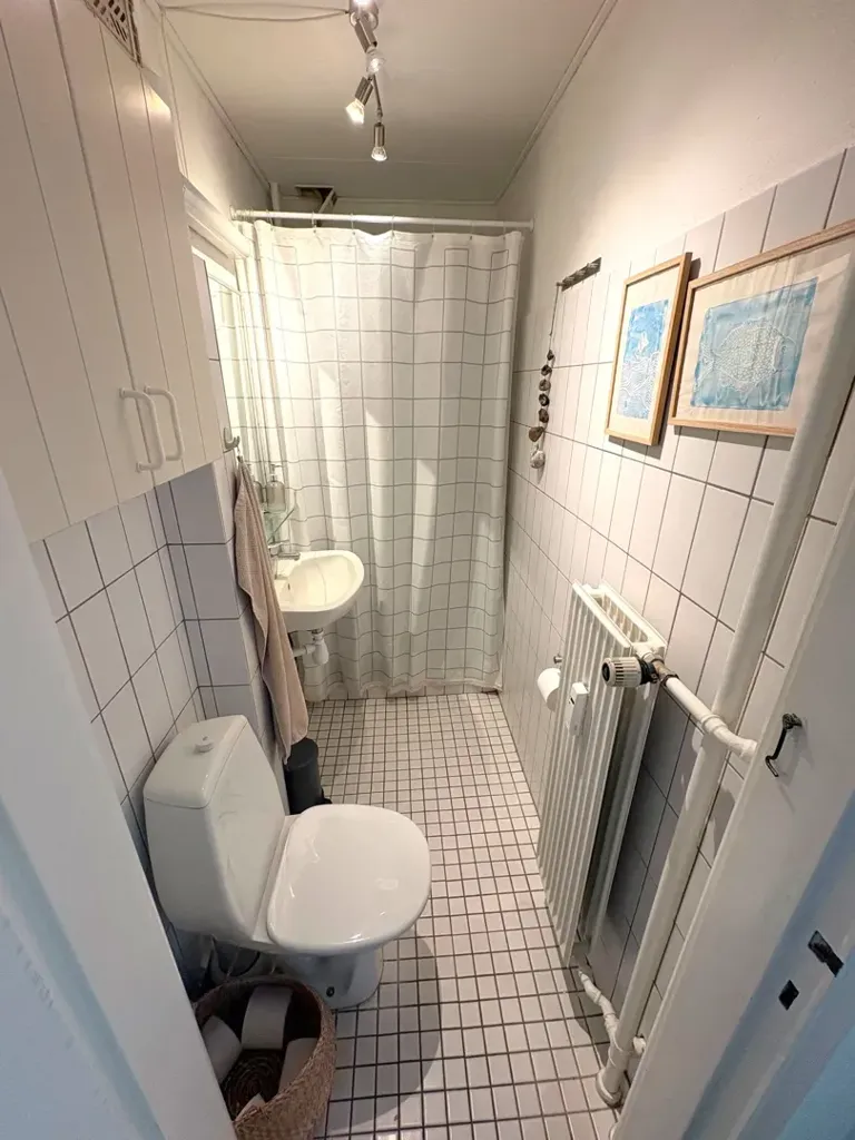 Bathrooms - 3-Bed Apartment with Balcony in Øgade, Aalborg