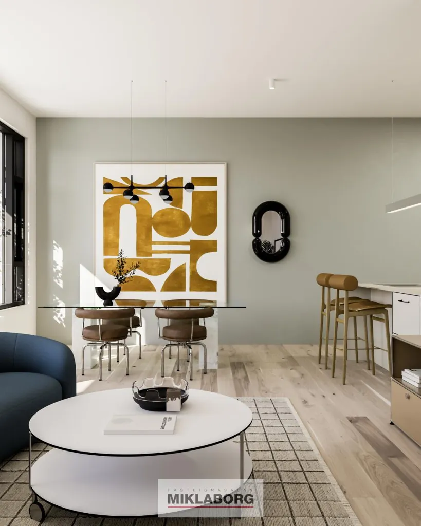 Soggiorno - New Flat with Balcony in Hafnarbraut