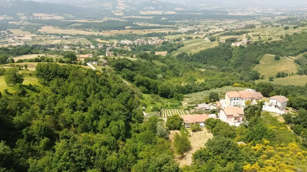 Õhuvaade - Villa with Panoramic Views in Gubbio