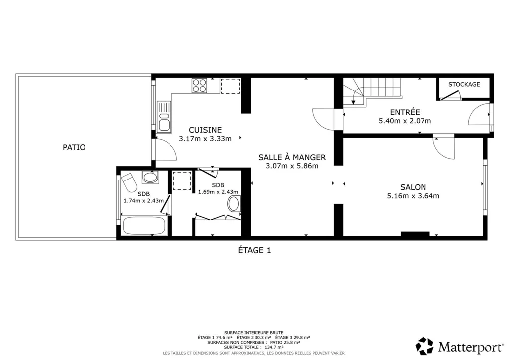 Plan - Maison Semi-Détachée avec Terrasse à Saint-Nicolas