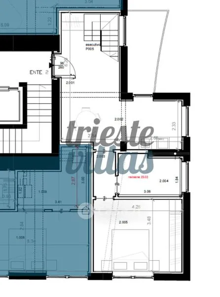 Planimetria - Duplex Apartment with Sea View in Trieste