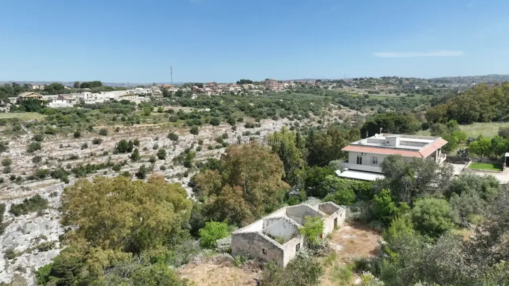 Vue aérienne - Independent House with Panoramic View in Modica