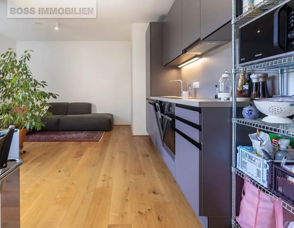 Cucina - Modern Apartment with Balcony in Linz