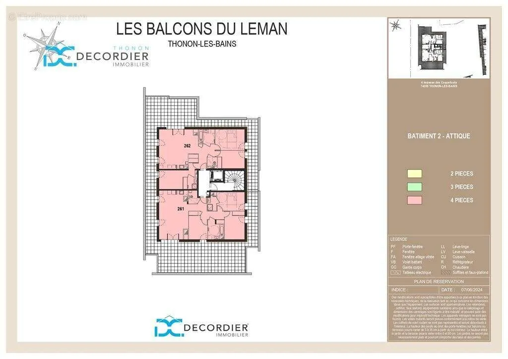 Plaan - Attic 4-Bedroom with Terrace in Thonon-les-Bains