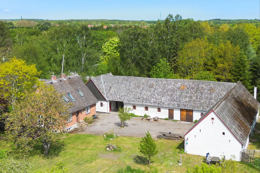 Aerial - Villa with Extensive Grounds in Tessebølle